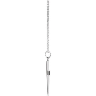 Sterling Silver Cross 18" Necklace
