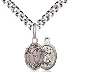 Pewter Saint Sebastian Golf Medal Religious and Catholic Jewelry