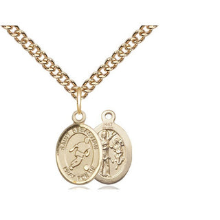 14kt Gold Saint Sebastian Soccer Medal