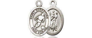 Pewter Saint Sebastian Soccer Medal