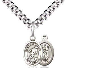 Pewter Saint Sebastian Soccer Medal Religious and Catholic Jewelry