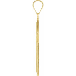 14K Yellow 29x19 mm Cross Pendant