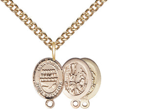 14kt Gold Saint Sebastian Swimming Medal
