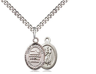 Pewter Saint Sebastian Swimming Medal Religious and Catholic Jewelry