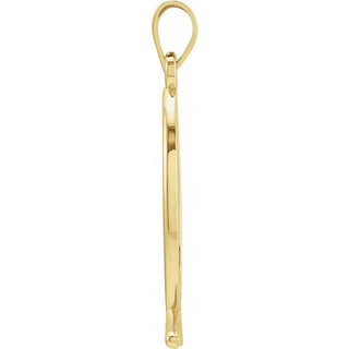 14K Yellow 24x9 mm Ichthus (Fish) Pendant 