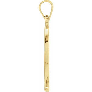 14K Yellow 21x7.5 mm Ichthus (Fish) Pendant 