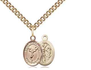14kt Gold Saint Sebastian Cheerleading Medal