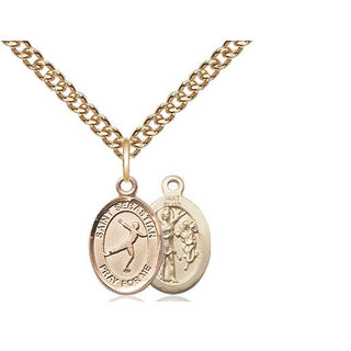 14kt Gold Saint Sebastian Figure Skating Medal