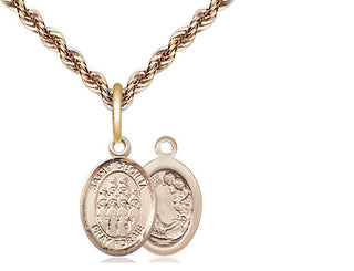 14kt Gold Filled Saint Cecilia Choir Medal Religious and Catholic Jewelry