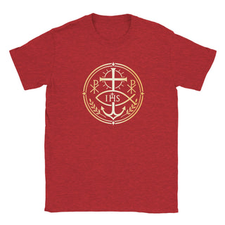 Chi Rho and Anchor Laurel Emblem T-Shirt - view 3