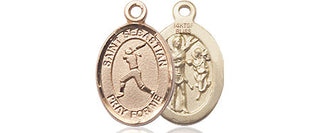 14kt Gold Filled Saint Sebastian  Softball Medal