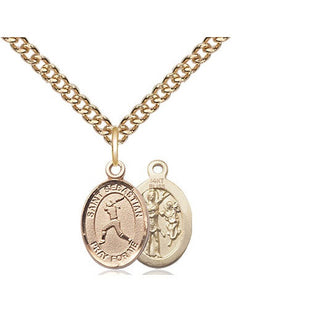 14kt Gold Saint Sebastian Softball Medal