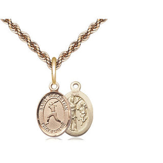 14kt Gold Saint Sebastian Softball Medal