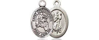 Pewter Saint Christopher Motorcycle Medal