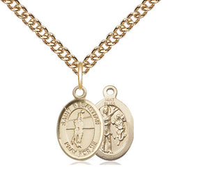 14kt Gold Saint Sebastian Volleyball Medal