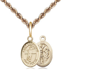 14kt Gold Saint Sebastian Volleyball Medal