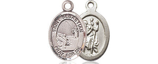 Pewter Saint Sebastian Fishing Medal
