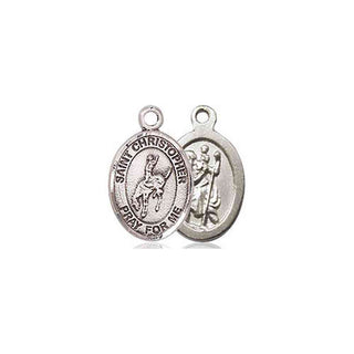 Pewter Saint Christopher Rodeo Medal