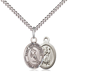 Pewter Saint Christopher Rugby Medal Religious and Catholic Jewelry
