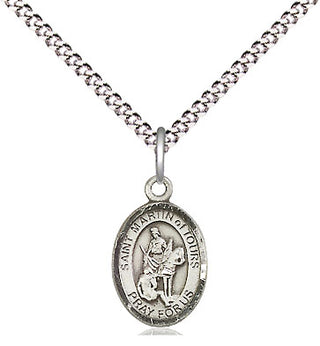 Pewter Saint Martin of Tours Medal Religious and Catholic Jewelry Engraved Catholic Saint Jewelry