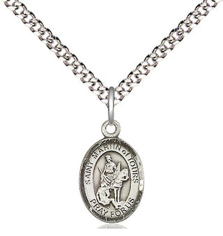 Pewter Saint Martin of Tours Medal Religious and Catholic Jewelry Engraved Catholic Saint Jewelry