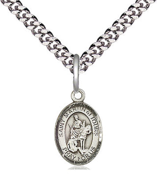 Pewter Saint Martin of Tours Medal Religious and Catholic Jewelry Engraved Catholic Saint Jewelry
