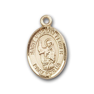 Gold-Filled St. Vincent Ferrer Pendant