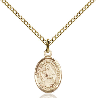 Gold-Filled St. Madonna Del Ghisallo Pendant
