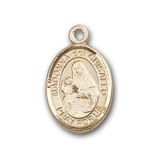 14K Gold Saint Madonna Del Ghisallo Pendant