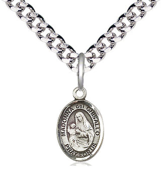Pewter Saint Madonna Del Ghisallo Medal Religious and Catholic Jewelry Engraved Catholic Saint Jewelry