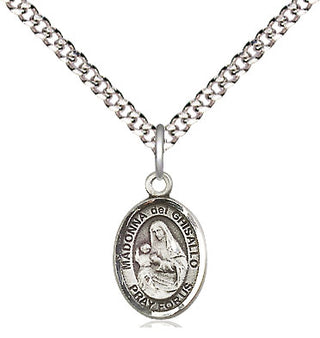 Pewter Saint Madonna Del Ghisallo Medal Religious and Catholic Jewelry Engraved Catholic Saint Jewelry