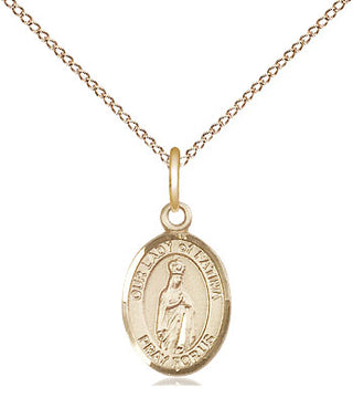 14kt Gold Our Lady of Fatima Medal | Engravable