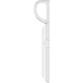 14K White Knife-Edge Cross Pendant