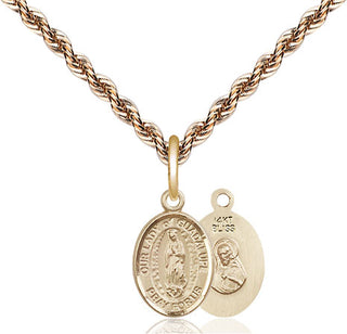 14kt Gold Our Lady of Guadalupe Medal