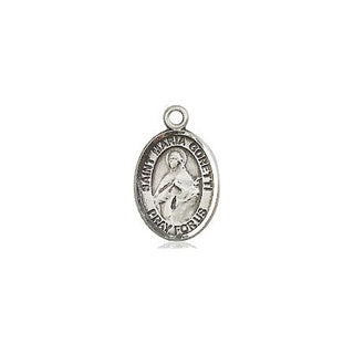 Pewter Saint Maria Goretti Medal Engraved Catholic Saint Jewelry