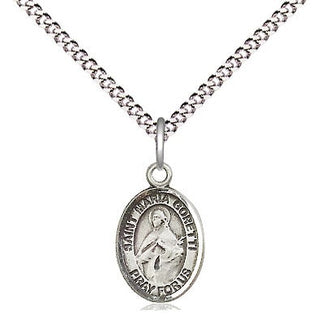Pewter Saint Maria Goretti Medal Religious and Catholic Jewelry Engraved Catholic Saint Jewelry