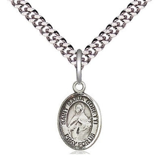 Pewter Saint Maria Goretti Medal Religious and Catholic Jewelry Engraved Catholic Saint Jewelry