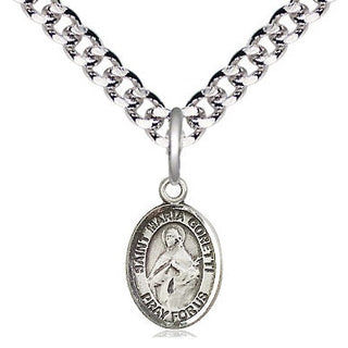 Pewter Saint Maria Goretti Medal Religious and Catholic Jewelry Engraved Catholic Saint Jewelry