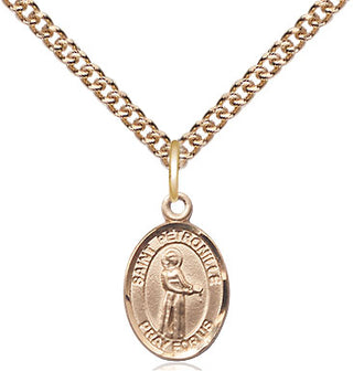 14kt Gold Filled Saint Petronille Medal Religious and Catholic Jewelry Engraved Catholic Saint Jewelry