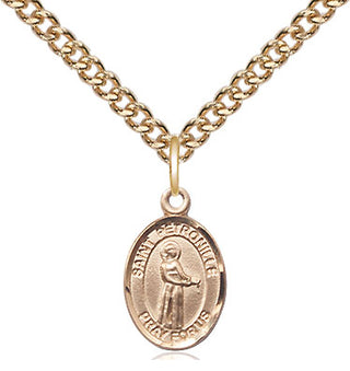 14kt Gold Filled Saint Petronille Medal Religious and Catholic Jewelry Engraved Catholic Saint Jewelry