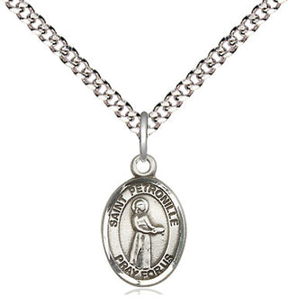 Pewter Saint Petronille Medal Religious and Catholic Jewelry Engraved Catholic Saint Jewelry