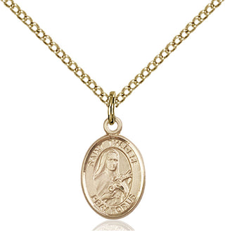 Gold-Filled St. Therese of Lisieux Pendant