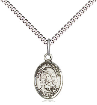 Pewter Saint Germaine Cousin Medal Religious and Catholic Jewelry Engraved Catholic Saint Jewelry