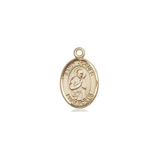 14kt Gold Saint Isaac Jogues Medal Engraved Catholic Saint Jewelry