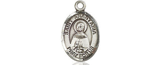 Pewter Saint Anastasia Medal Engraved Catholic Saint Jewelry