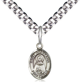 Pewter Saint Anastasia Medal Religious and Catholic Jewelry Engraved Catholic Saint Jewelry