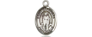 Pewter Saint Barnabas Medal Engraved Catholic Saint Jewelry