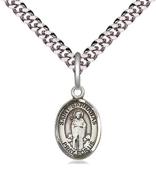 Pewter Saint Barnabas Medal Religious and Catholic Jewelry Engraved Catholic Saint Jewelry