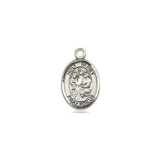 Pewter Holy Family Medal Engraved Catholic Saint Jewelry