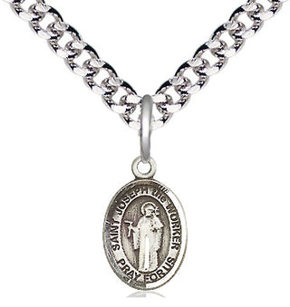 Pewter Saint Joseph the Worker Medal Religious and Catholic Jewelry Engraved Catholic Saint Jewelry